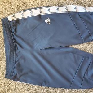 Adidas Trio Womens Activewear Tapered Leg Training Pants, Climacool, Blue, Small